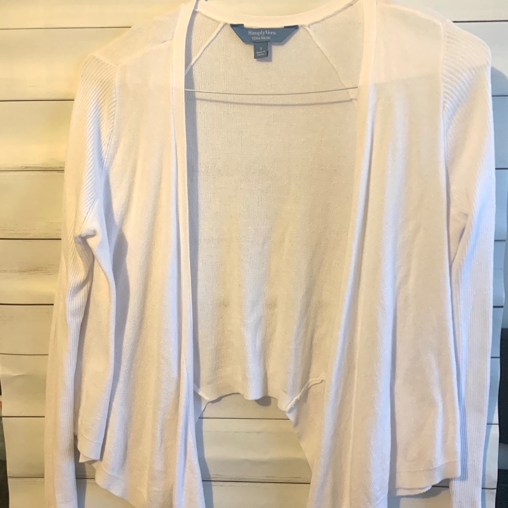 🔥Vera Wang delicate cardigan size S white